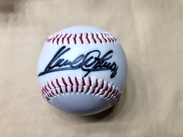 Vintage Auto Baseball/Sandy Alomar Jr./Signed In Person 1991/Cleveland/With Case