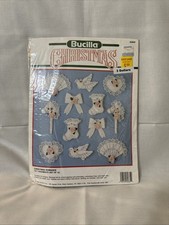Bucilla Christmas Romance Set of 12 Felt Ornaments Kit Vintage NIP