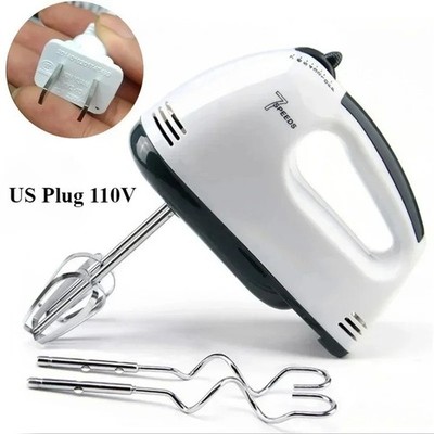 7 Speed Electric Hand Mixer Egg Beater Blender for Cake Cream Dough Kitchen