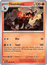 Pokemon Houndoom (8/99) Shrouded Fable LP REVERSE HOLO