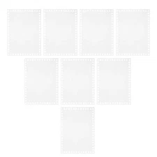  8pcs Acrylic Weaving Boards: Flat Rectangle Crochet Basket Bases - Transparent