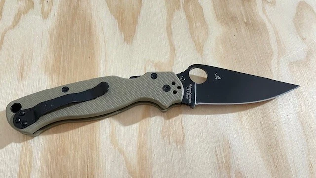 Spyderco Golden.Colorado 美国地球折叠刀棕褐色手柄 CPM S30V 黑色 — 第 2/4 张图片