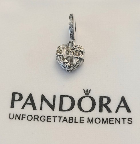 Pandora Heart Shaped House Locket Dangle Charm