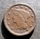 Photo of a 1847-P Large Cent from an eBay listing that sold on Jul 21, 2026