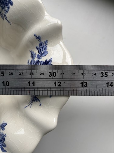 Antiker Staffordshire Ironstone Waschkrug Krug Schale blau weiß Fluss um 1920 - Bild 14 von 24