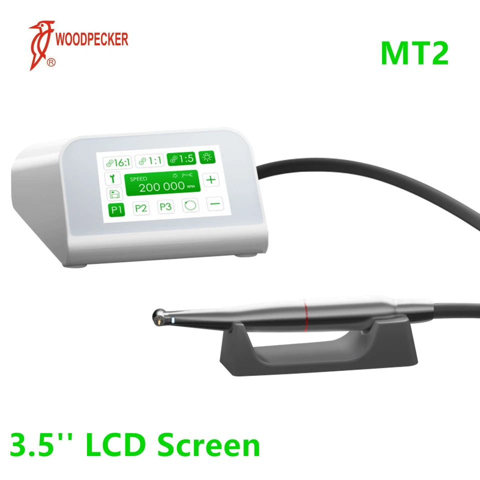 Woodpecker DTE MT2 MT3 Dental Electric Motor + 1:5 LED Contra Angle Handpiece - Image 4 of 4