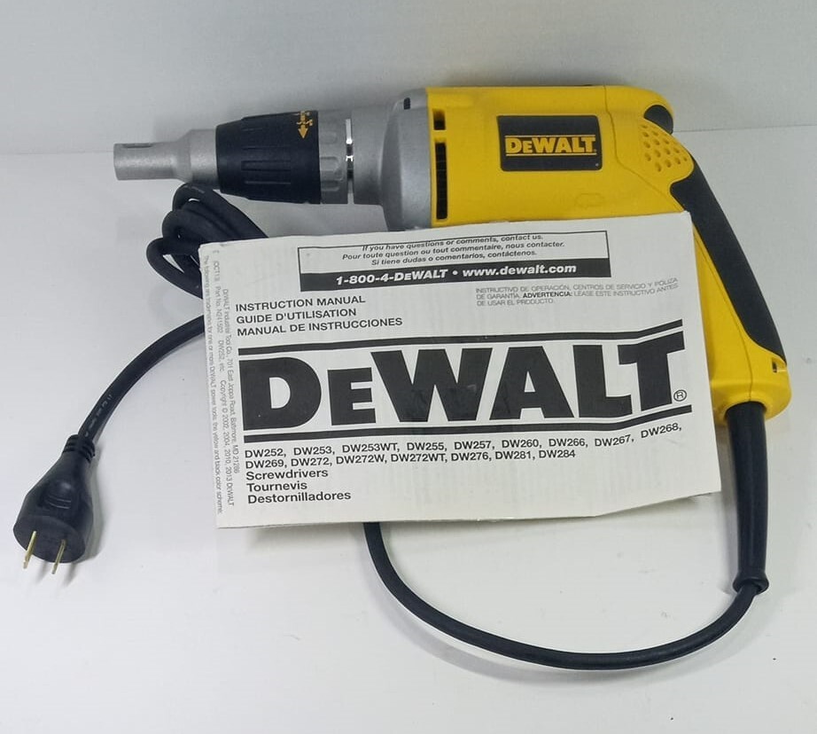 DeWALT DW272 4000 RPM Variable Speed Reversible Drywall Screw Gun eBay