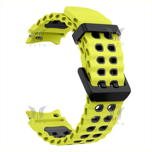 For Samsung Galaxy Watch 7 6 5 4 6/4 Classic 5 Pro Two-tone silicone band strap - Picture 24 of 87