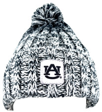NEW Auburn AU Tigers Zephyr Black Knit Pom Stocking Beanie Hat Cap Adult OSFM