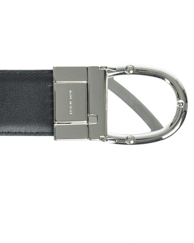 Zegna Belt DOUBLE FACE Leather ITALY Man Black ZPJ45F408B NDH Sz.110 MAKE OFFER - Picture 11 of 11