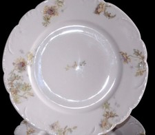 ANTG THEO HAVILAND LIMOGES FRANCE FLORAL LEAVES LOT 9 LUNCHEON DINNER PLATES