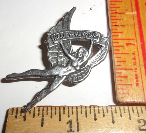 Harley Fairy pin old HD motorcycle vintage collectible lady rider biker ...