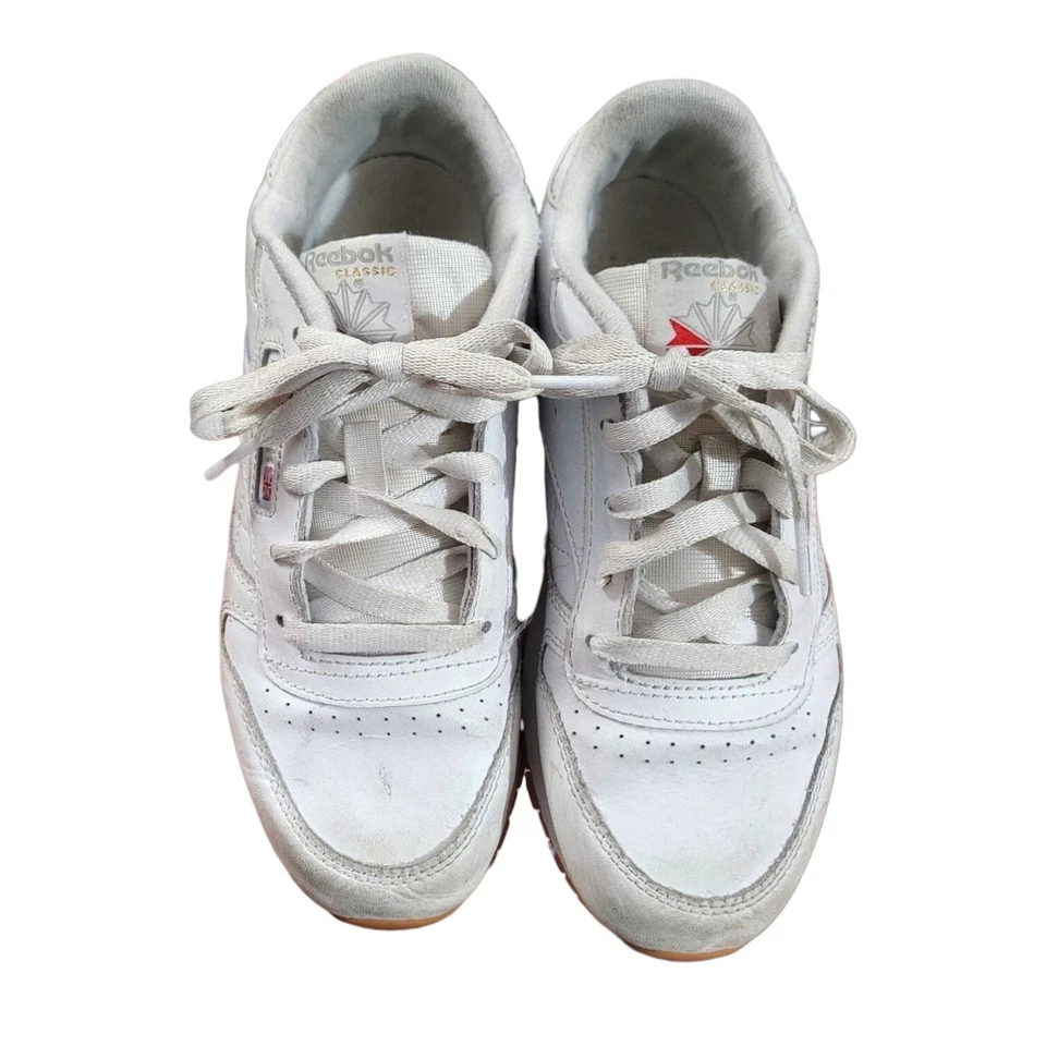 Zapatillas deportivas Reebok clásicas juveniles blancas niños talla 3 mujer talla 4,5 V69622 Foto 3 de 4