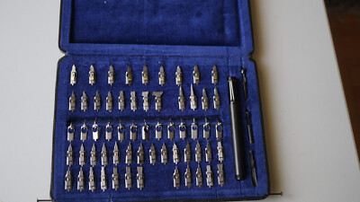 Original PELIKAN Graphos-Set 64-teilig TOP ZUSTAND Alle Federn sind NEU N° 6