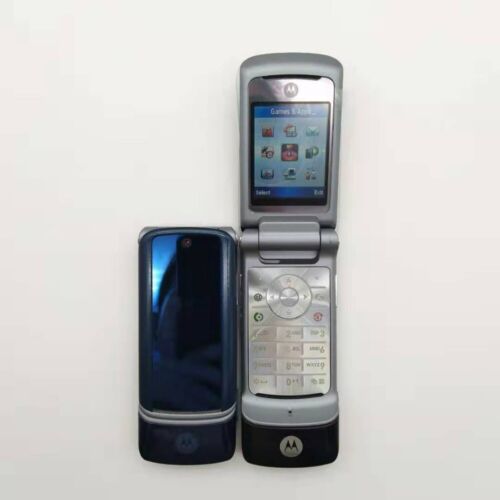 Téléphone portable original Motorola Krzr K1 GSM 2 mégapixels Bluetooth à rabat débloqué - Photo 1/14
