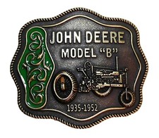 Tractor Model B Metal/Enamel Belt Buckle