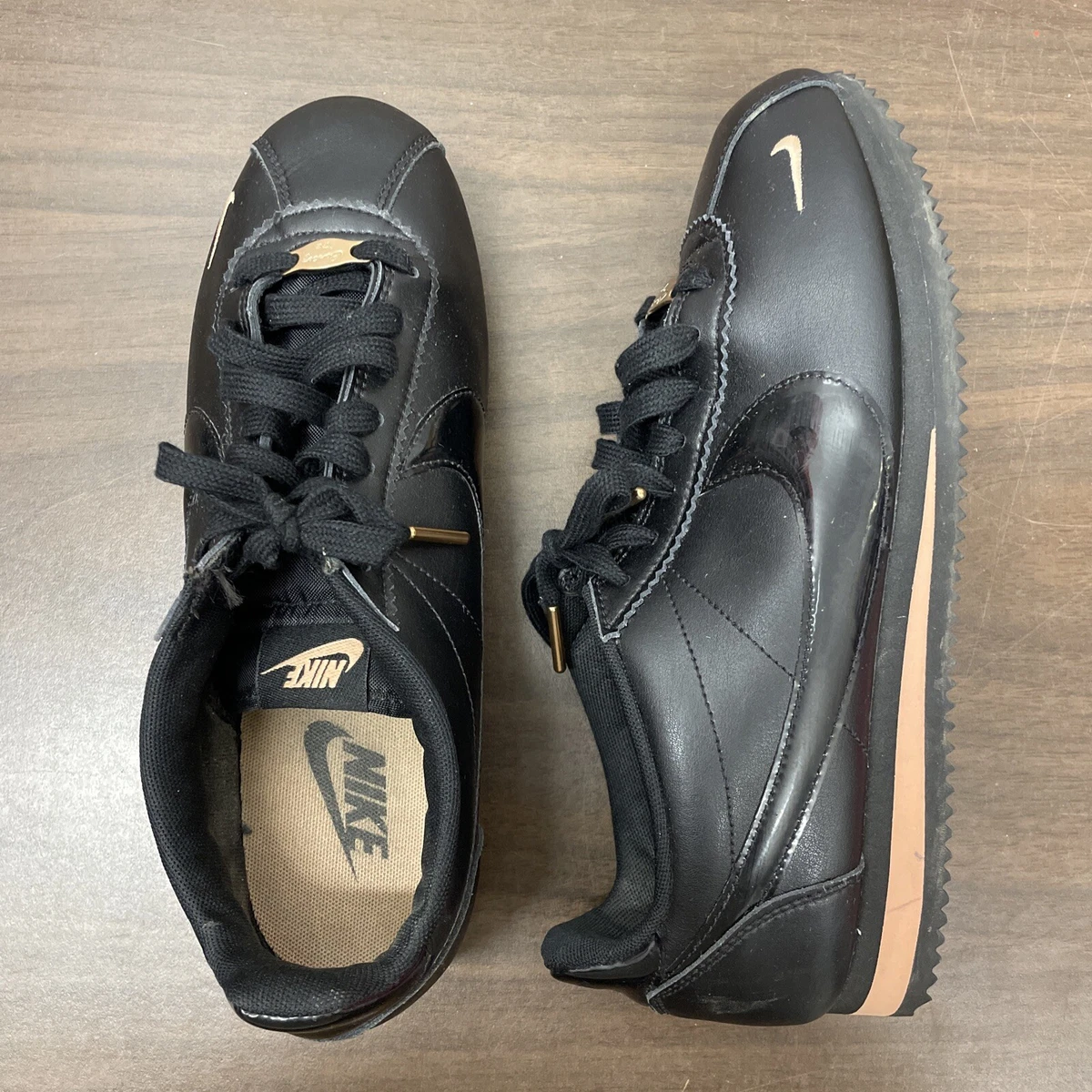 Nike Cortez Retro Sneakers Rose Gold & Black  Rose gold sneakers, Retro  sneakers, Fashion