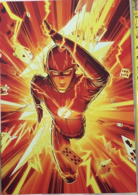 The Flash CW 13 x 19 Poster 2017 NYCC DC WB Amulet Books New York Comic Con Rare