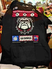 Nike 2022 Chik-Fil-A Peach Bowl Mens XL Black UGA Bulldogs T-Shirt NWT