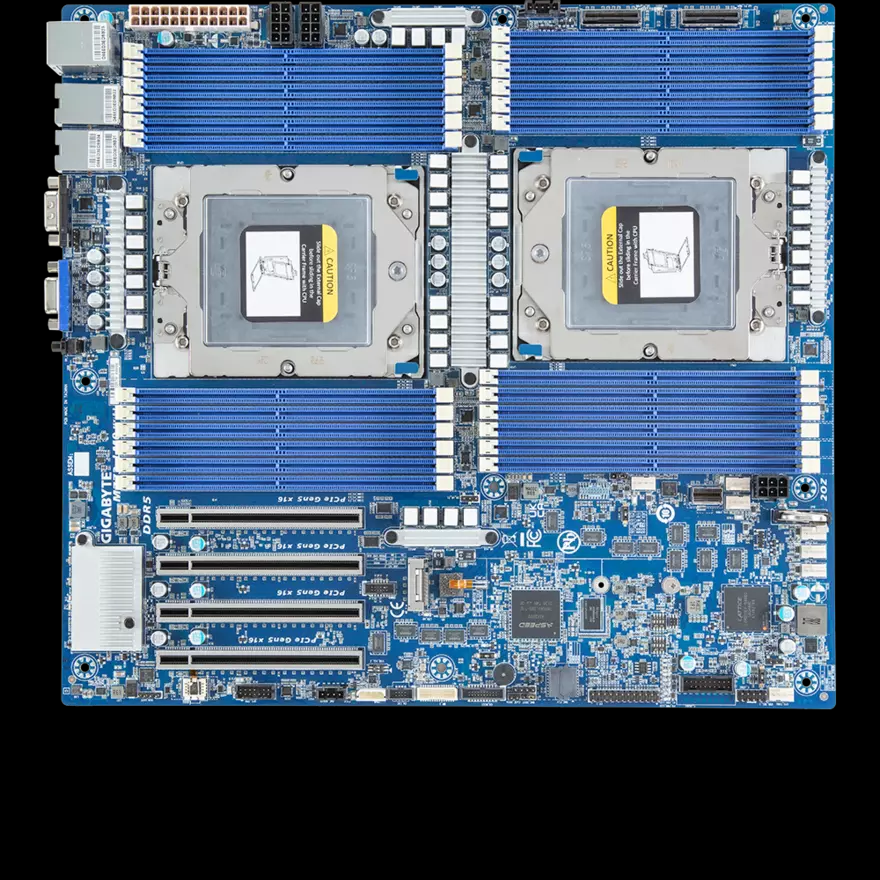 Gigabyte MZ73-LM2 Rev. 3.x Motherboard support AMD EPYC 9005 SP5