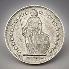 1945 Switzerland Silver 1/2 Franc Old World Coin Km:23 (ek207)