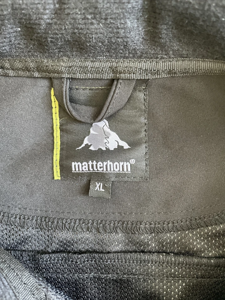 Jaqueta masculina Matterhorn softshell GG preta corta-vento impermeável em excelente estado usado - Imagem 2 de 4