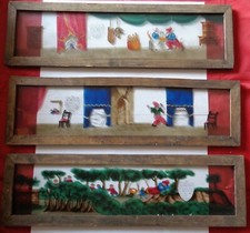 GLASS MAGIC LANTERN SLIDE '800 MAGIC LANTERN RARE 6 PETIT POUCET THUMB