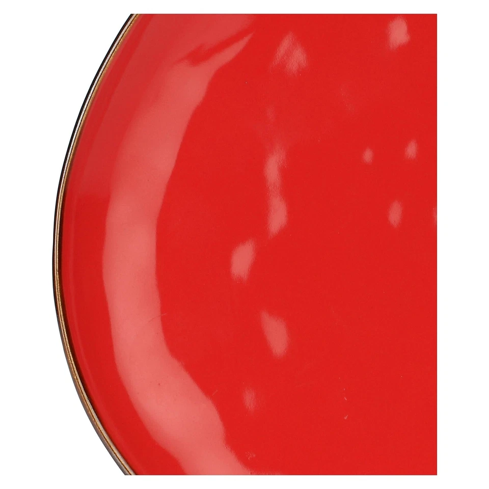 Speiseteller groß Teller flach Essteller Steingut 27cm Concerto Corallo Rot - Bild 2 von 4