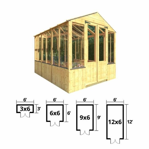 Wooden Greenhouse Garden Potting Shed Clear Glazing Double Door Mini Greenhouse eBay