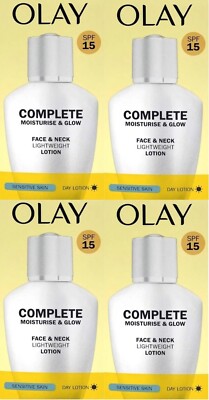 4 Olay Complete Lightweight 3in1 Moisturiser Tageslotion Sensitive LSF 15 100ml