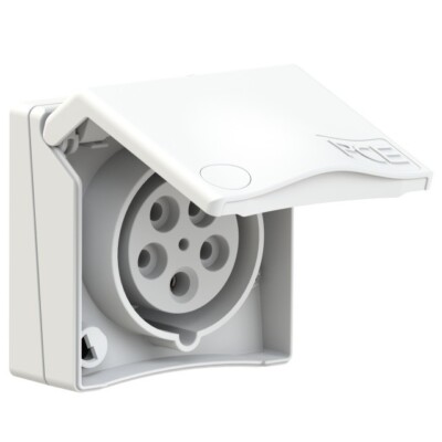 16A CEE Design Anbausteckdose IP44 5-p - 16 A Steckdose 5p - PCE 845-6v #827