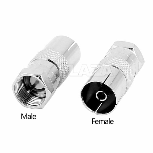 F-Type Male to PAL Female Socket TV Antenna Cable Connector Adaptor RG6 Adapter - Picture 2 of 12