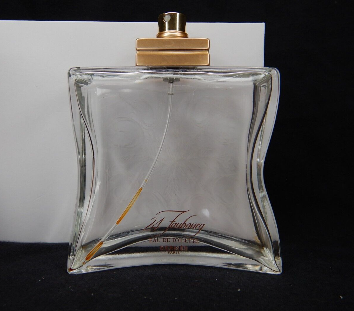 EMPTY PERFUME BOTTLE Hermes 24 Faubourg Eau de Toilette 3.3oz 