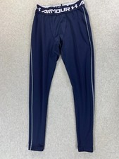 Under Armour Compression Running Training Tights Men's Small Blue