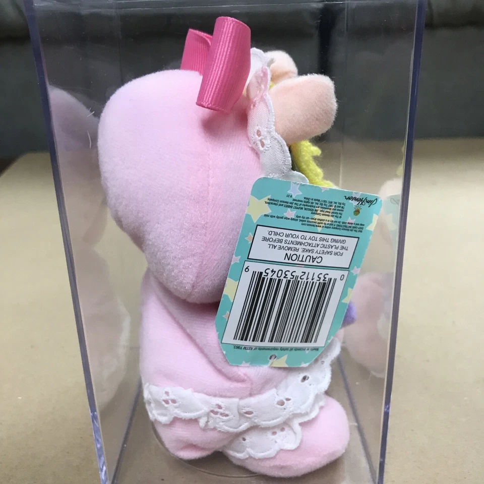 Muñeca de juguete Muppet Babies Miss Piggy de Toy Biz 1997 RARA gorro de colección peluche 8" Foto 2 de 4