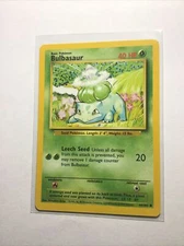 BULBASAUR - Base Set - 44/102 - Common - Pokemon Card - Unlimited Edition - MP