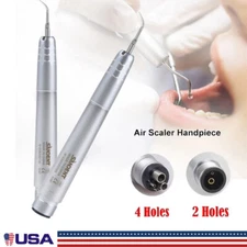 SANDENT Dental Ultrasonic AIR Perio SCALER Handpiece Hygienist 2/4Hole & Tips OR