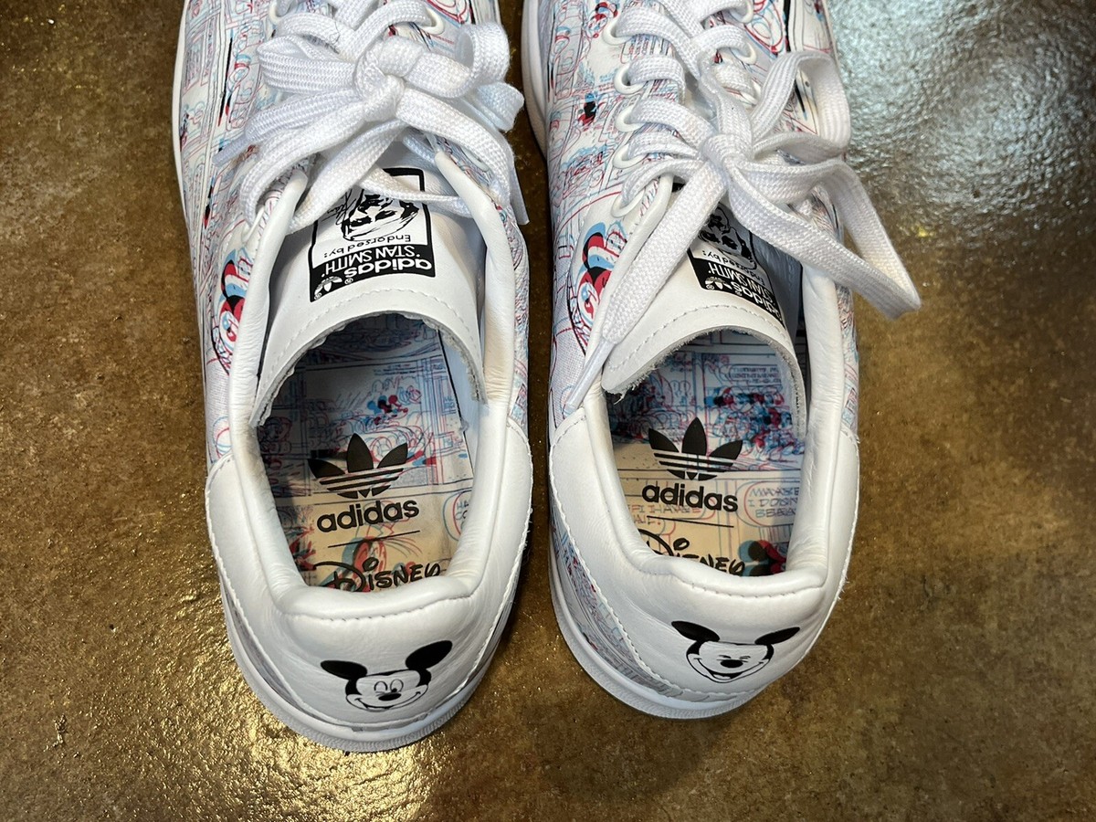 NEW Adidas Men’s Disney x Stan Smith \'Mickey Mouse Comic Strip\' Sneakers size 10 adidas Stan Smith Mickey Mouse 3D Comic Strip Men  main image 3