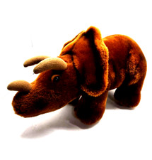 1980 Dakin Triceratops Dinosaur 17" Plush Stuffed Animal Toy Vintage K18 