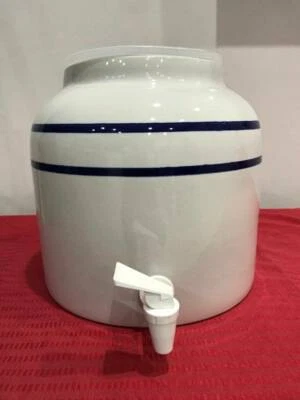 Countertop Porcelain Ceramic Crock Water Dispenser Small
