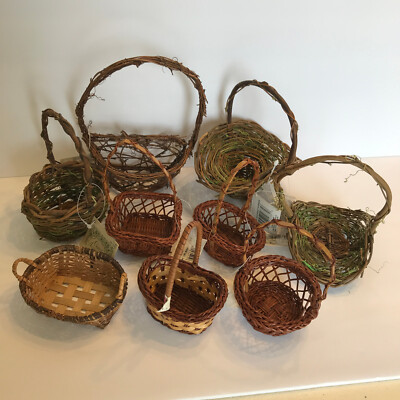 Small Woven Braided Baskets For Craft