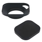 Haoge LH-B43P 43mm Square Metal Screw-in Lens Hood for Leica Rangefinder Camera