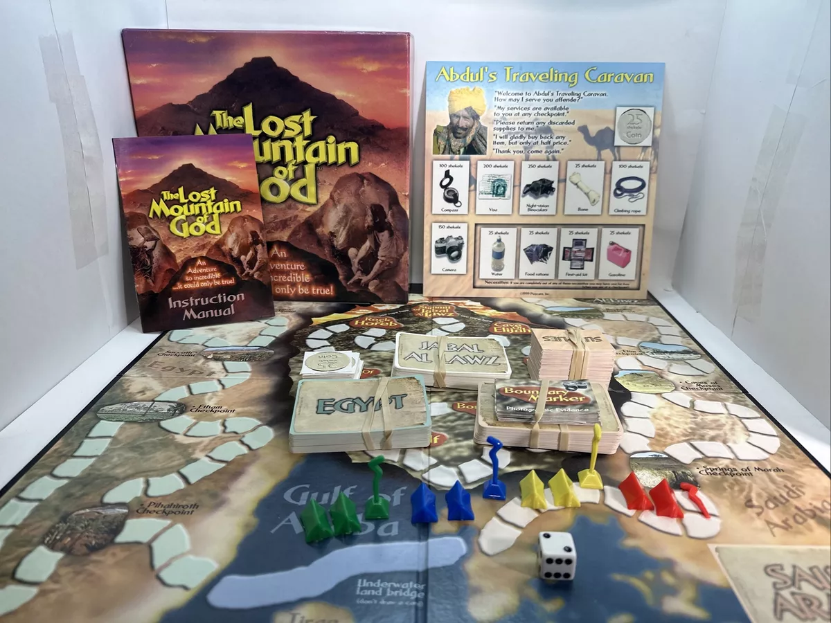 Tommy Nelson 1999 The Lost Mountain of God Biblical Adventure Board Game