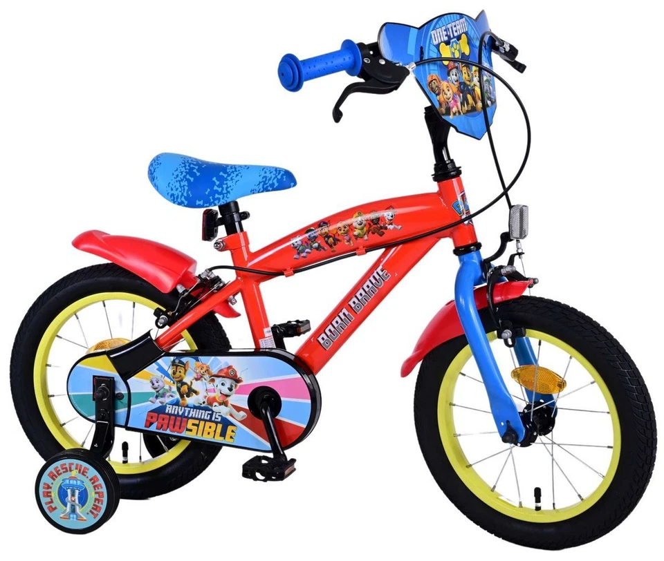 14 Zoll Kinder Jungen Fahrrad Rad Bike Kinderrad Paw Patrol Rot Kinderfahrrad - Bild 2 von 4