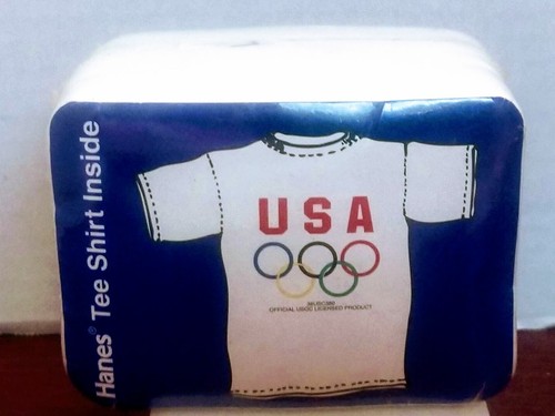 90's Olympic Vintage T-shirt L Olympic Rings Hanes 36USC380 - Picture 7 of 7