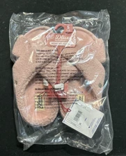 New Dluxe by Dearfoams Women's Open Toe Slippers Pink Size S 5-6 Memory Foam