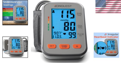 Portable Automatic BP Machine - Large LCD Display with WHO Indicator for Adults - Picture 2 of 10