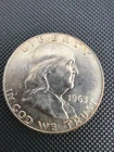 1963-D Franklin Half Dollar AU +++ Coin 90% silver 🔥