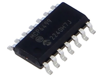MCP6499-E/SL IC: Operationsverstärker 30MHz Ch: 4 SO14 1,8-5,5VDC Tube MICROCHIP