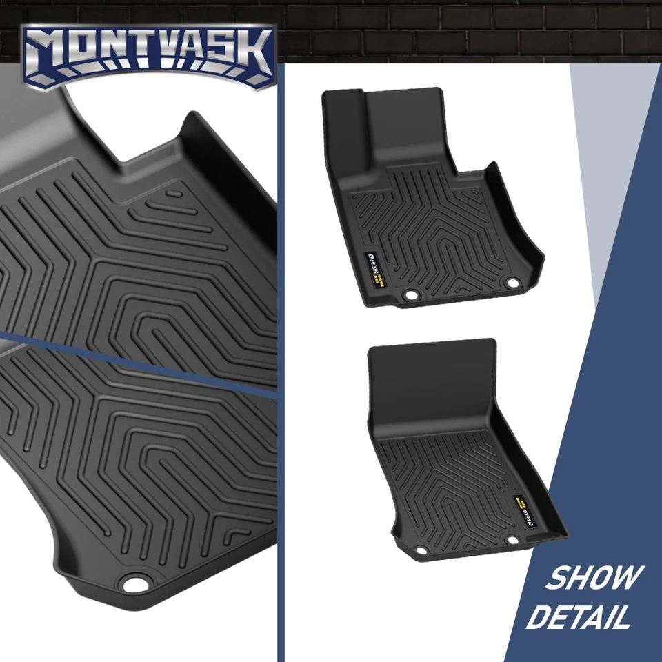 Fit For 2016-2022 Mercedes Benz GLC Class All Weather TPE Floor Mats Cargo Liner - Image 3 of 4